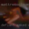 Defiant naked woman